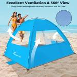 Venustas Portable Beach Tent with UPF 50+ Protection