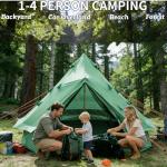 DANCHEL OUTDOOR B1 Waterproof Portable Family Bell Tent