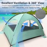 WhiteFang Portable Beach Tent for 3 People