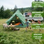 DANCHEL OUTDOOR B1 Waterproof Portable Family Bell Tent