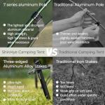 Ultra Lightweight 4-Season Backpacking Tent for Two