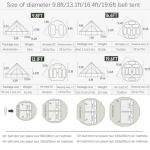 Luxury Waterproof Family Glamping Bell Tent 4M