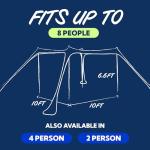 SUN NINJA Pop-Up Beach Tent with UPF50+ Protection