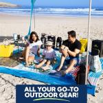 SUN NINJA Pop-Up Beach Tent with UPF50+ Protection