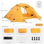 BISINNA 4 Season 2-Person Backpacking Tent