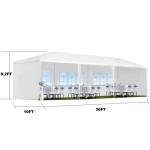 10x30 FT Pop Up Canopy Tent with Sidewalls