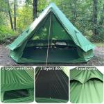 DANCHEL OUTDOOR B1 Waterproof Portable Family Bell Tent