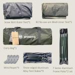 Ultra Lightweight 4-Season Backpacking Tent for Two