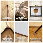Canvas Bell Tent for Year-Round Camping and Glamping