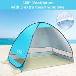 G4Free Large Pop Up Beach Tent for 3-4
