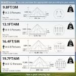WaldZimmer 13.1ft Canvas Bell Tent for 4-5