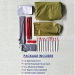 Lightweight 4-Person Tipi Tent with Stove Jack