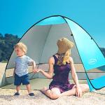 G4Free Large Pop Up Beach Tent for 3-4