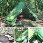 DANCHEL OUTDOOR B1 Waterproof Portable Family Bell Tent