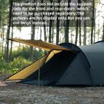 Hot Tent with Stove Jack Camping Winter 4 Season Tent 1-2 Person Backpacking for Camping Hiking Hunting Fishing Waterproof Windproof Lightweight 153 x 67 x 43 (inches)