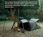 Hot Tent with Stove Jack Camping Winter 4 Season Tent 1-2 Person Backpacking for Camping Hiking Hunting Fishing Waterproof Windproof Lightweight 153 x 67 x 43 (inches)