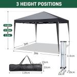 Outvita 10x10ft Instant Pop-Up Canopy Tent