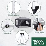 Outvita 10x10ft Instant Pop-Up Canopy Tent