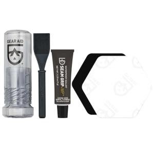GEAR AID Seam Grip WP Repair Kit – Waterproof 0.25 oz Adhesive with Two Tenacious Tape Hex Patches (2.5" x 2.8", Black and Clear) for Fixing Holes, Tears, and Seams on Tents, Jackets, and Outdoor Gear