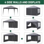 Outvita 10x10ft Instant Pop-Up Canopy Tent