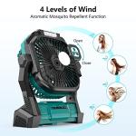 ONLYNEW Portable Fan Rechargeable, 20000mAh Cordless Battery Powered Fan with LED Lantern, USB C Battery Operated for Travel Bedroom Home Camping Tent Office Beach Desk Fishing Table