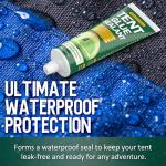 Tent Repair Glue Seam Sealer, Waterproof & Flexible Sealant Adhesive for Tent, Sleeping Pads, Awning & Groundsheet Repair and Outdoor Fabric, Works on Nylon, Canvas and Vinyl - 60ml / 2.12oz