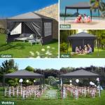 Outvita 10x10ft Instant Pop-Up Canopy Tent