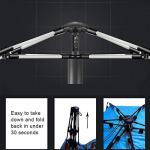 Oileus X-Large 4 Person Beach Tent Sun Shelter - Portable Sun Shade Instant Tent for Beach with Carrying Bag, Stakes, 6 Sand Pockets, Anti UV for Fishing Hiking Camping, Waterproof Windproof, Blue