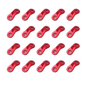 Takelablaze 20 PCS Tent Rope Tensioner, Aluminum Guyline Cord Adjuster for Tent, Ultralight Strong Guy Lines Tensioner Tent Cord Tenord tensioner Camping Accessories