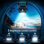 ONLYNEW Portable Fan Rechargeable, 20000mAh Cordless Battery Powered Fan with LED Lantern, USB C Battery Operated for Travel Bedroom Home Camping Tent Office Beach Desk Fishing Table