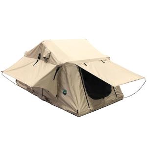 Roof Top Tent | Tan Base | Sleeps 3 Adults | Polyester Cotton Canvas - Includes Windows and Rain Fly