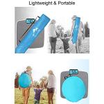 Oileus X-Large 4 Person Beach Tent Sun Shelter - Portable Sun Shade Instant Tent for Beach with Carrying Bag, Stakes, 6 Sand Pockets, Anti UV for Fishing Hiking Camping, Waterproof Windproof, Blue