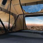 Roof Top Tent | Tan Base | Sleeps 3 Adults | Polyester Cotton Canvas - Includes Windows and Rain Fly