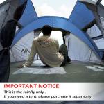 Transparent Tent Tarp Replacement for Ayamaya 4 Person Pop up Tent,Clear Part of Camping Rain Tarp Over Tent 3.7 * 3.4ft,Wide Field of View in Rainy Days/Moonlit Night/Stargazing/Beach/Camping