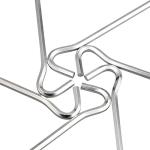 Tent Pegs - 12Pcs Aluminium Tent Stakes Pegs with Hook - 7" Hexagon Rod Stakes Nail Spike Garden Stakes Camping Pegs for Pitching Camping Tent, Canopies (Silver)