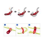 Takelablaze 20 PCS Tent Rope Tensioner, Aluminum Guyline Cord Adjuster for Tent, Ultralight Strong Guy Lines Tensioner Tent Cord Tenord tensioner Camping Accessories