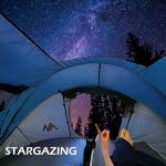 Transparent Tent Tarp Replacement for Ayamaya 4 Person Pop up Tent,Clear Part of Camping Rain Tarp Over Tent 3.7 * 3.4ft,Wide Field of View in Rainy Days/Moonlit Night/Stargazing/Beach/Camping