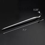 Tent Pegs - 12Pcs Aluminium Tent Stakes Pegs with Hook - 7" Hexagon Rod Stakes Nail Spike Garden Stakes Camping Pegs for Pitching Camping Tent, Canopies (Silver)