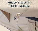 Roof Top Tent | Tan Base | Sleeps 3 Adults | Polyester Cotton Canvas - Includes Windows and Rain Fly