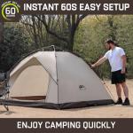 Happy Travel Instant Pop-Up Camping Tent for 1-4 People