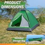 2-Person Lightweight Camping Tent with Rain Fly