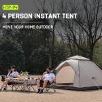 Happy Travel Instant Pop-Up Camping Tent for 1-4 People