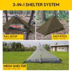 LANSHAN Ultralight 3-Season Waterproof Backpacking Tent