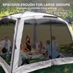 Thinlute 12' x 12' Screen Tent for Camping