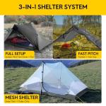LANSHAN Ultralight 2-Person Waterproof Backpacking Tent