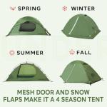 Lightweight 4-Season 2-Person Waterproof Backpacking Tent