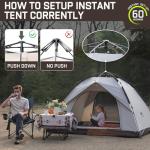 Happy Travel Instant Pop-Up Camping Tent for 1-4 People