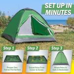 2-Person Lightweight Camping Tent with Rain Fly