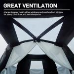 10-Person Family Camping Tent with Blackout Design