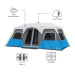 CORE 12-Person Instant Cabin Tent with LED Lights